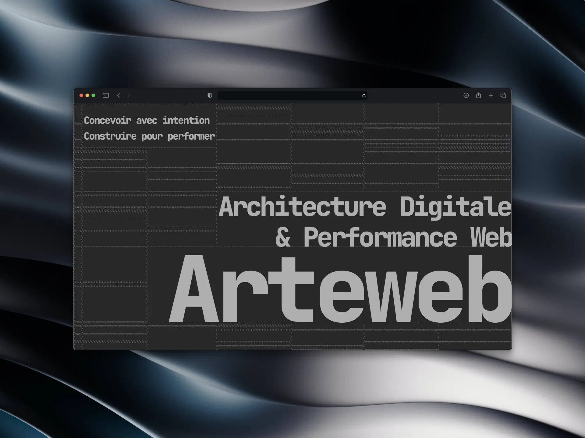 Header d'un design UI pour Arteweb