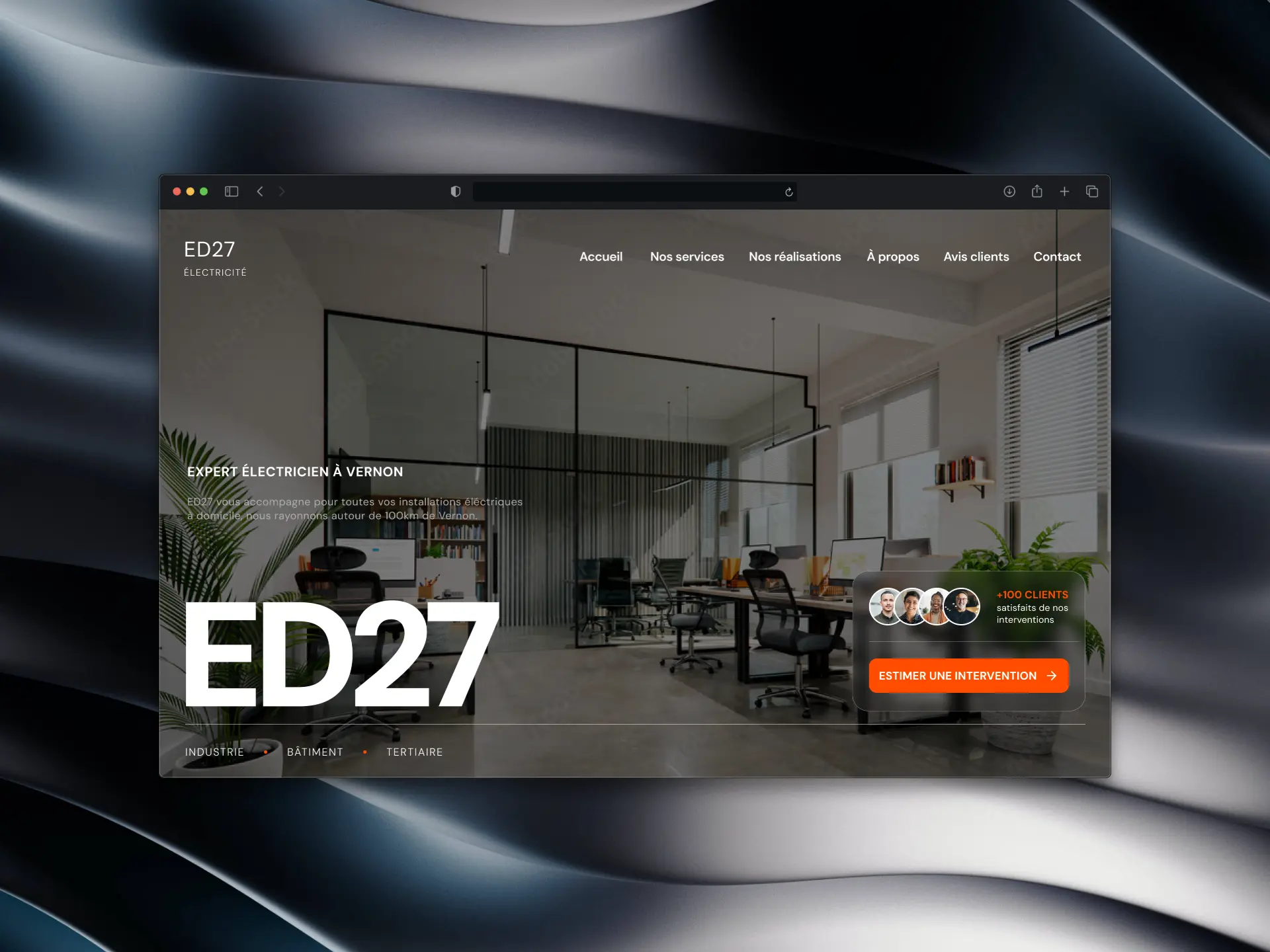 Header d'un design pour ED27