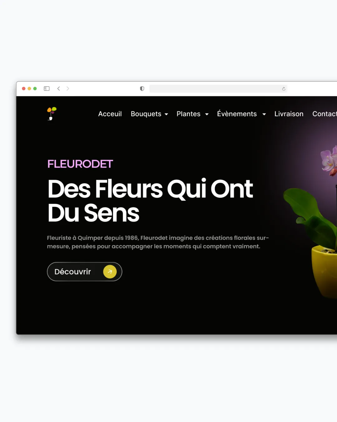 Image d'une landing page