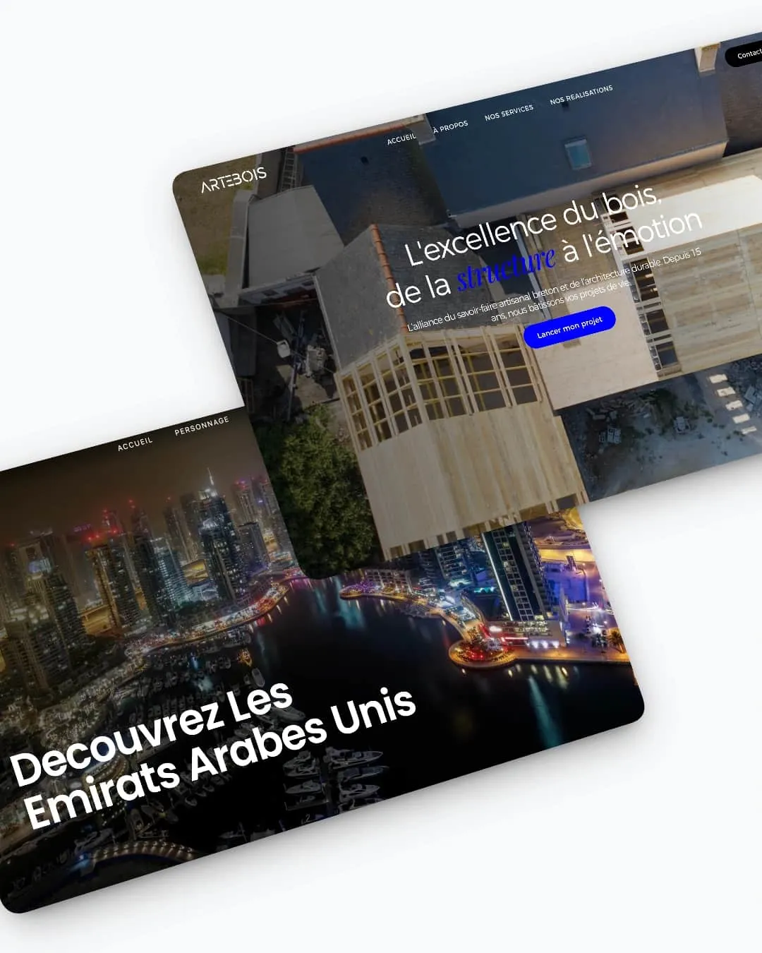 Image de certaine interface (projets)